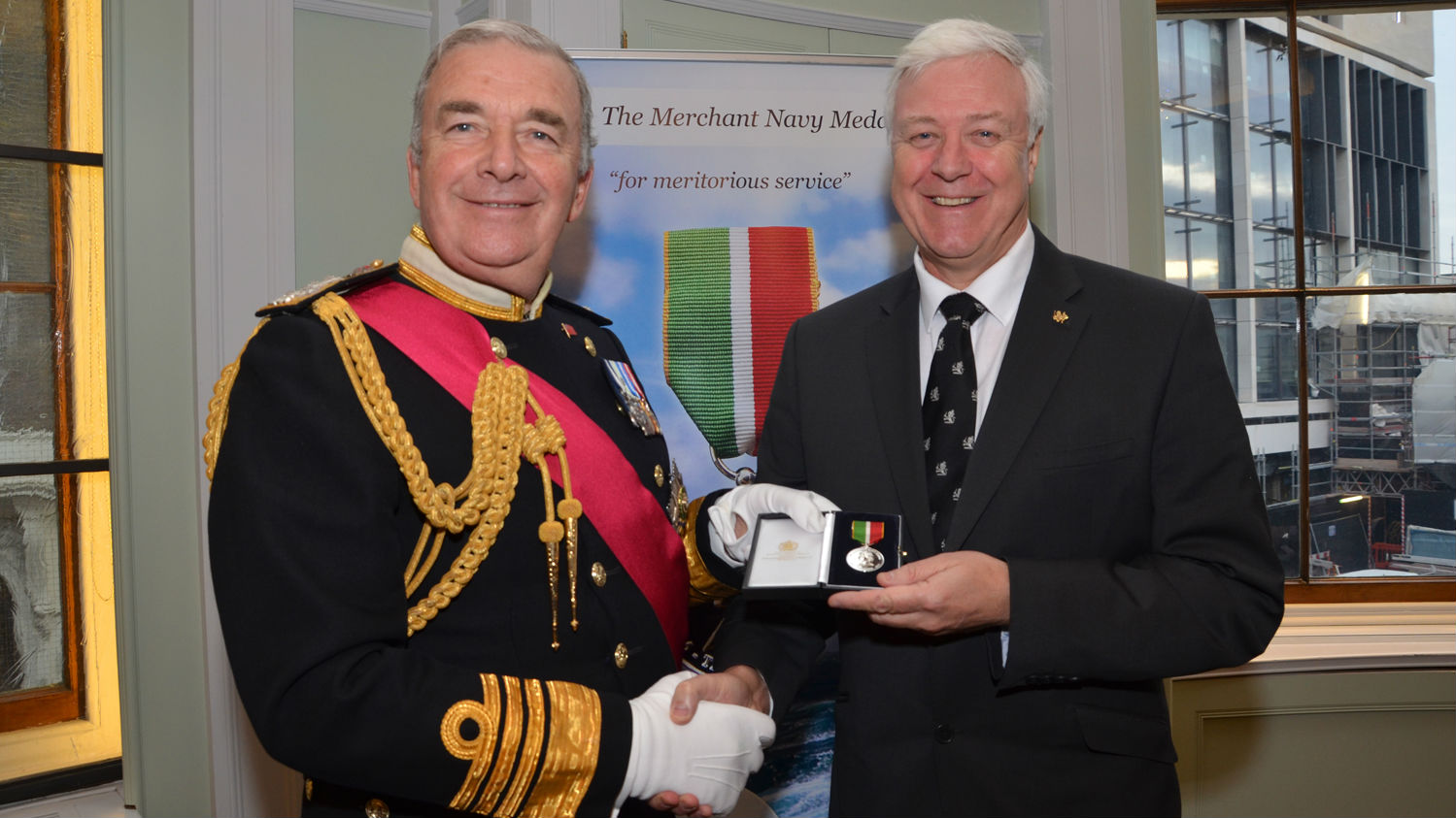 Captain John Rose Awarded Merchant Navy Medal